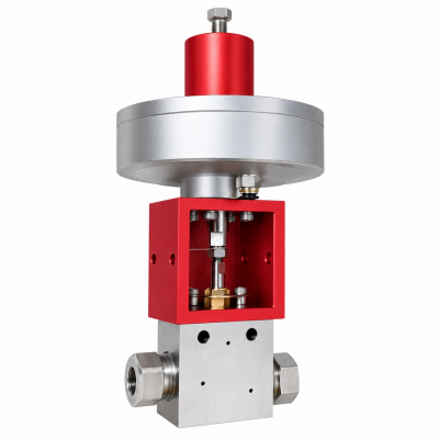 Air operated needle valve 9/16 straight 72889 for Waterjet Robotic machine - 副本