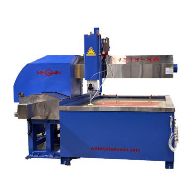 Special for kitchen glass | 1.3×1.3m 3 axis water jet cutting small platform Accurate and efficient